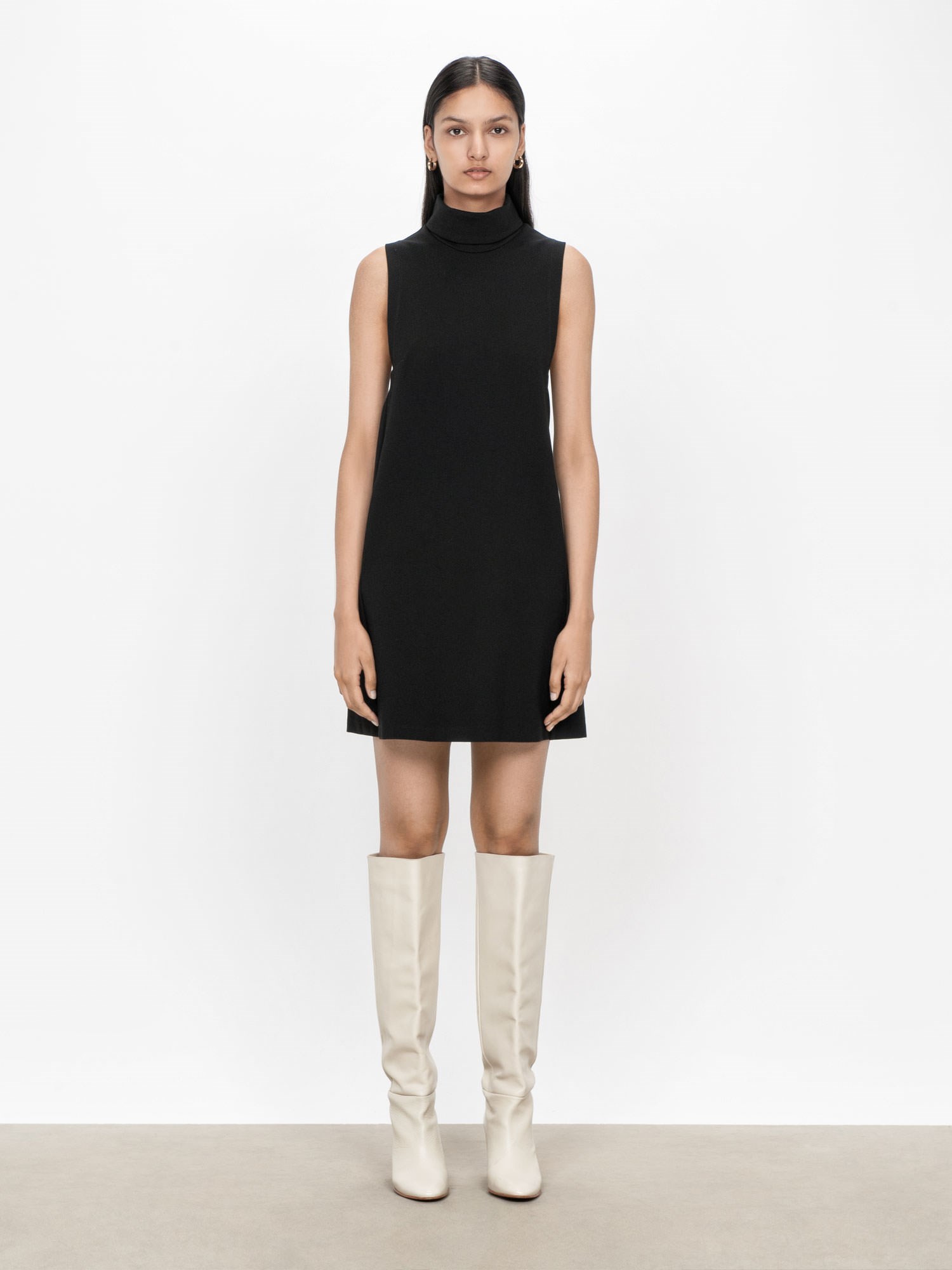 Double Knit Turtleneck Dress | Buy Dresses Online - Veronika Maine