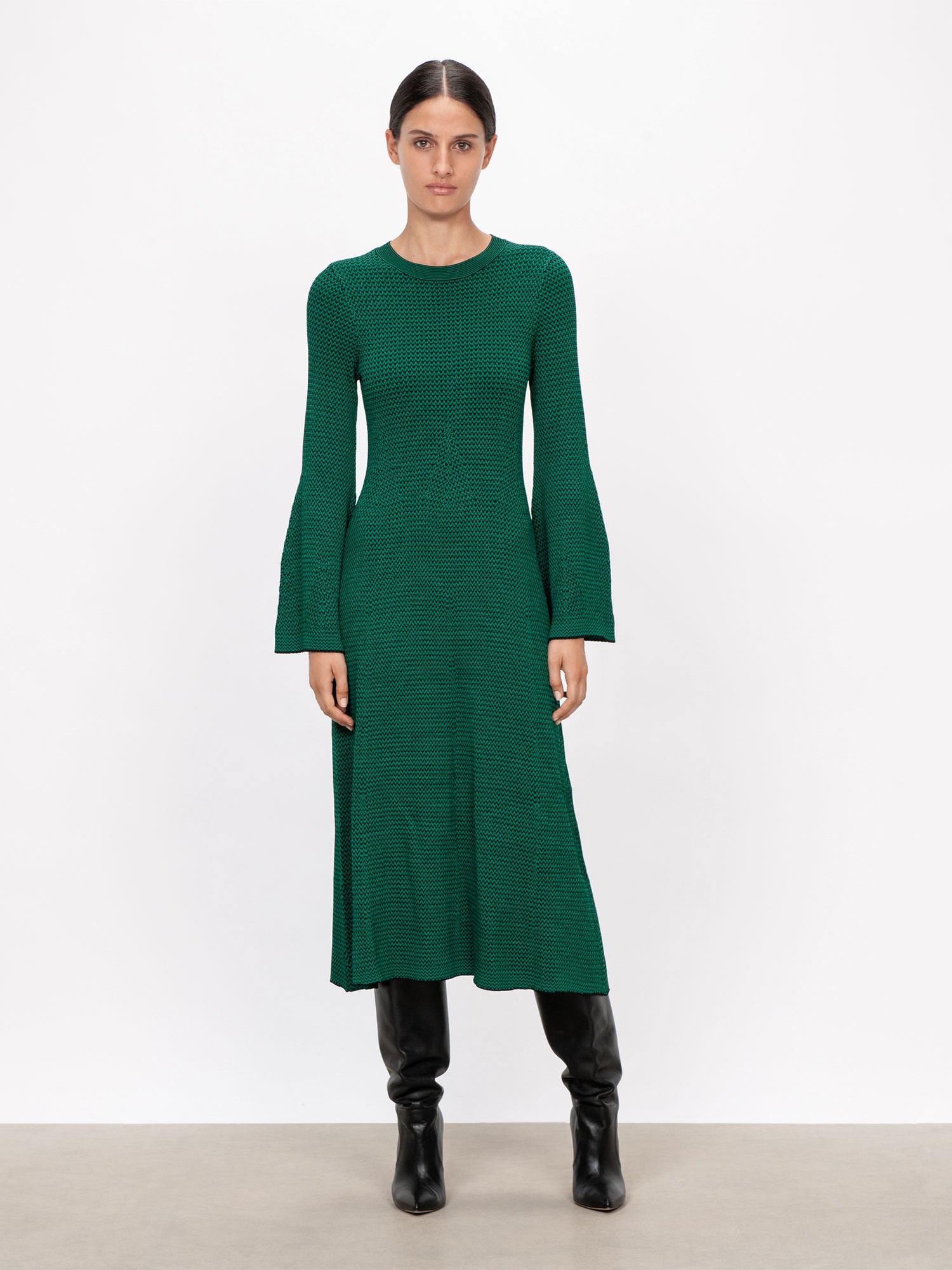 Zig Zag Stripe Knit Dress | Buy New Arrivals Online - Veronika Maine