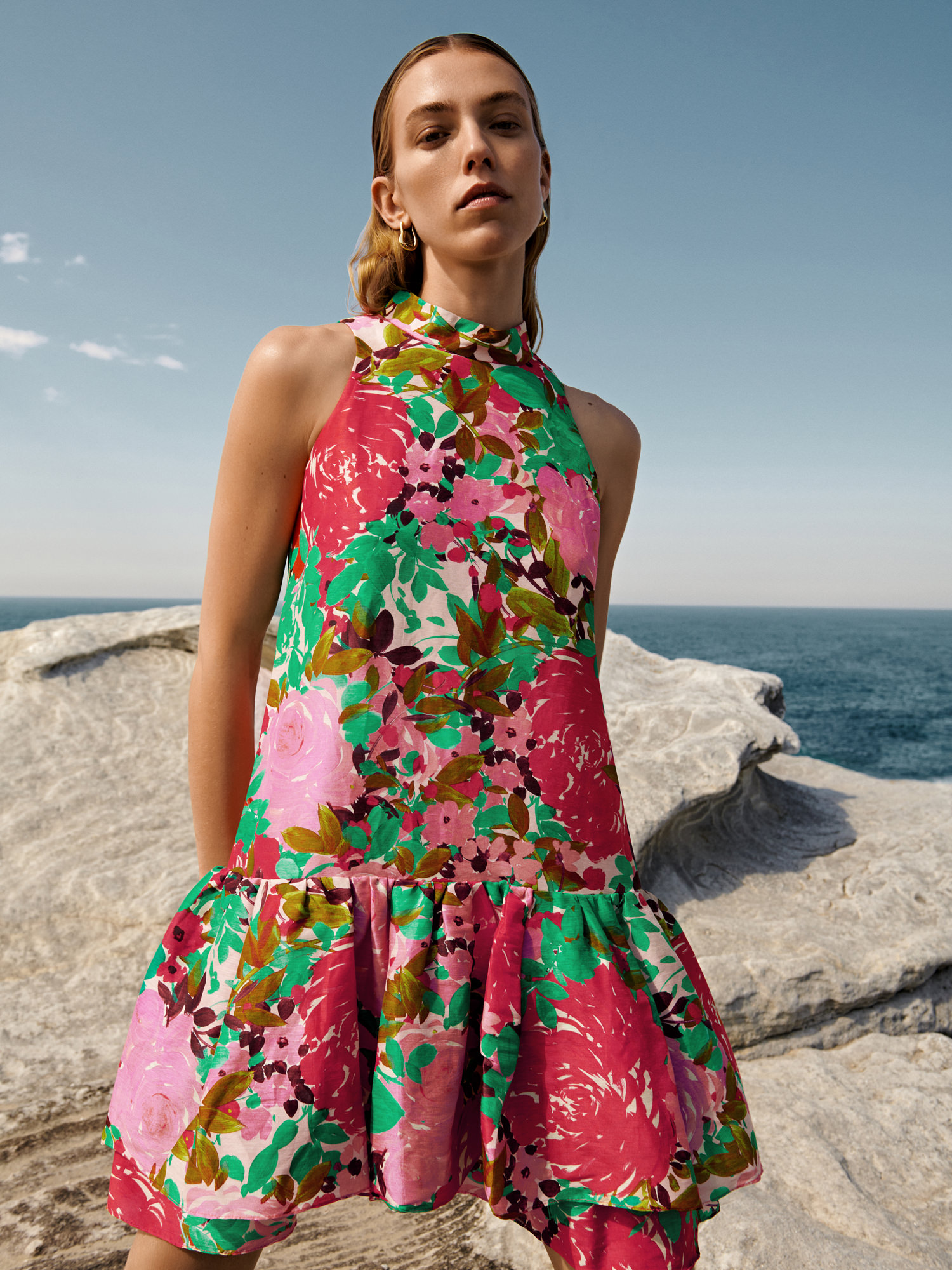 Square Mesh Midi Dress | Buy Dresses Online - Veronika Maine