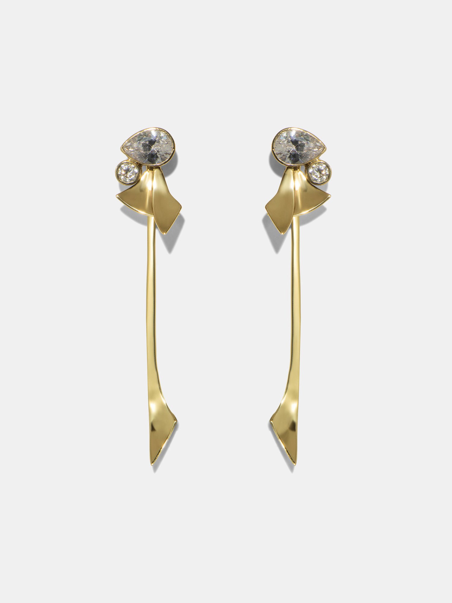 Swarovski Leaf Drop Earring | Buy Accessories Online - Veronika Maine