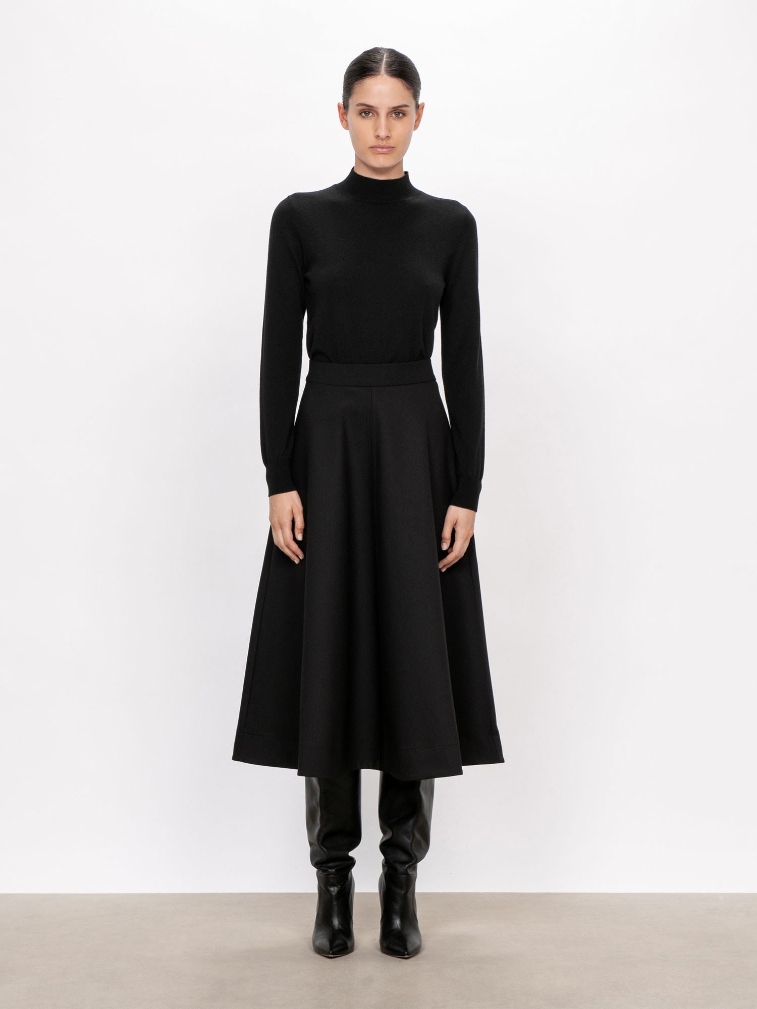 Double Weave Fluted Skirt | Buy Skirts Online - Veronika Maine