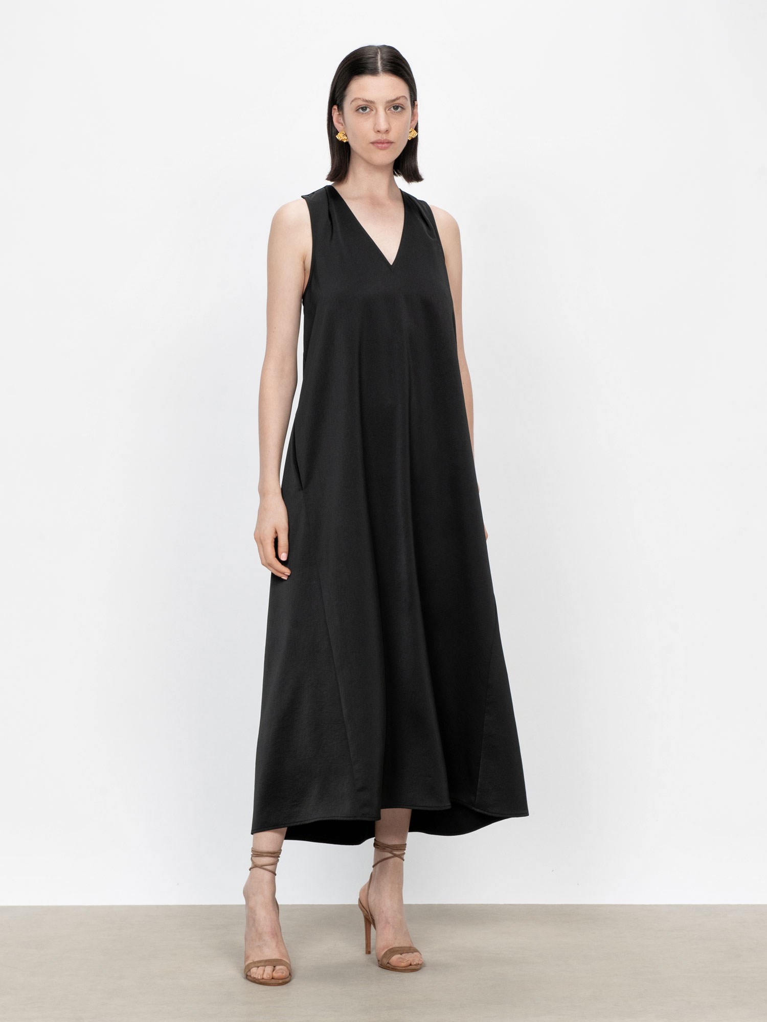Washer Satin Maxi Dress | Buy Dresses Online - Veronika Maine