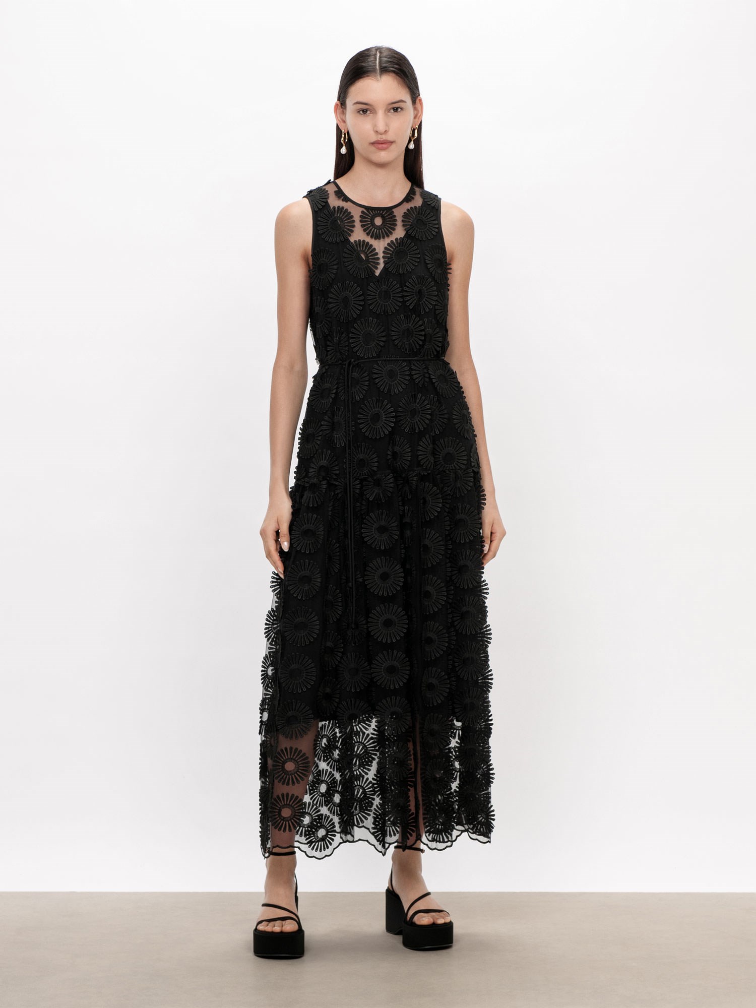 3D Floral Midi Dress | Buy Dresses Online - Veronika Maine