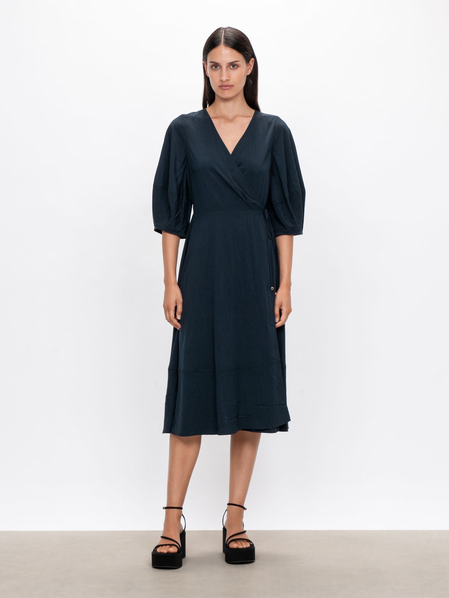Light Rayon Wrap Dress | Buy Dresses Online - Veronika Maine