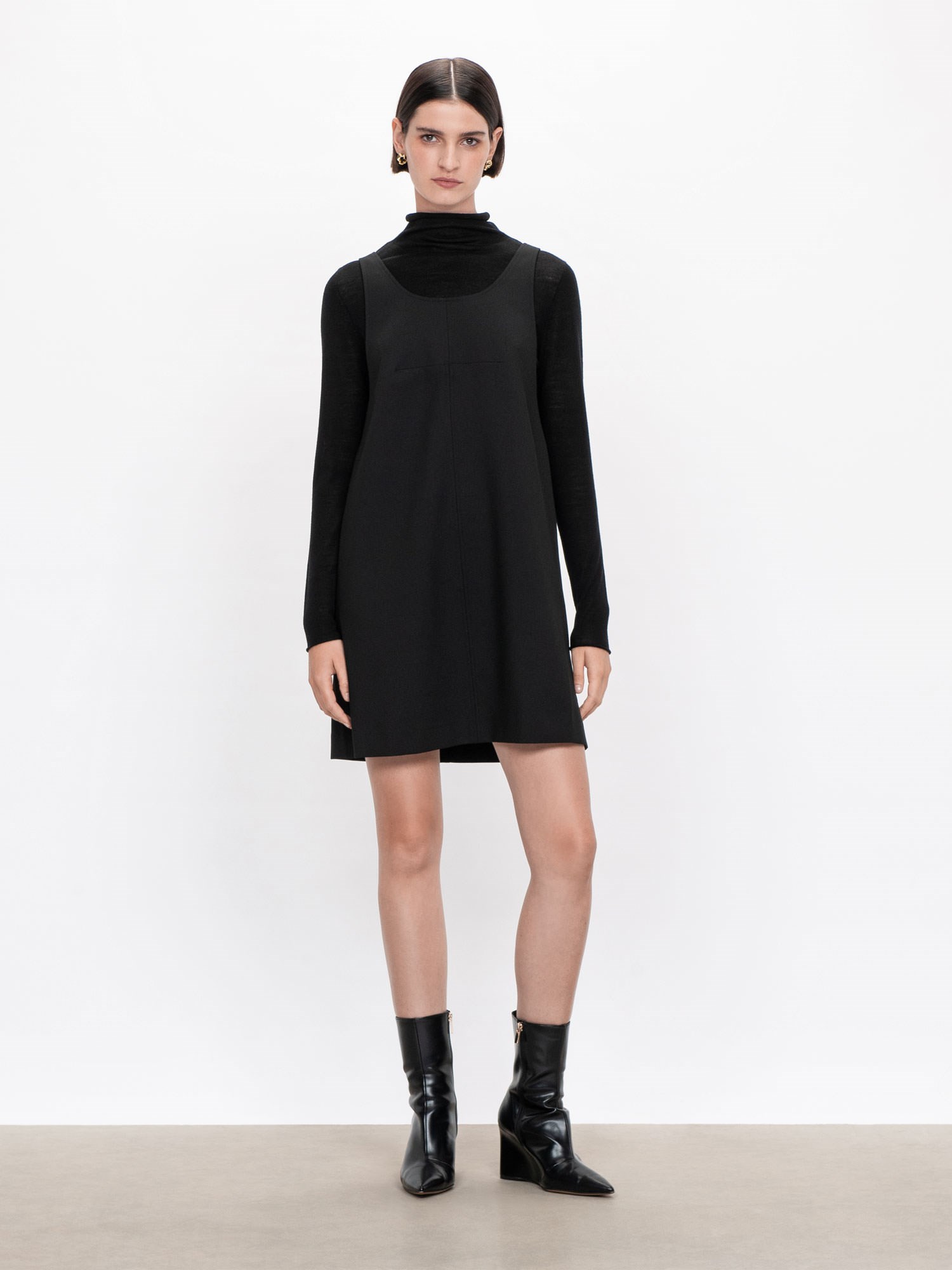 Stretch Twill Shift Dress | Buy Dresses Online - Veronika Maine