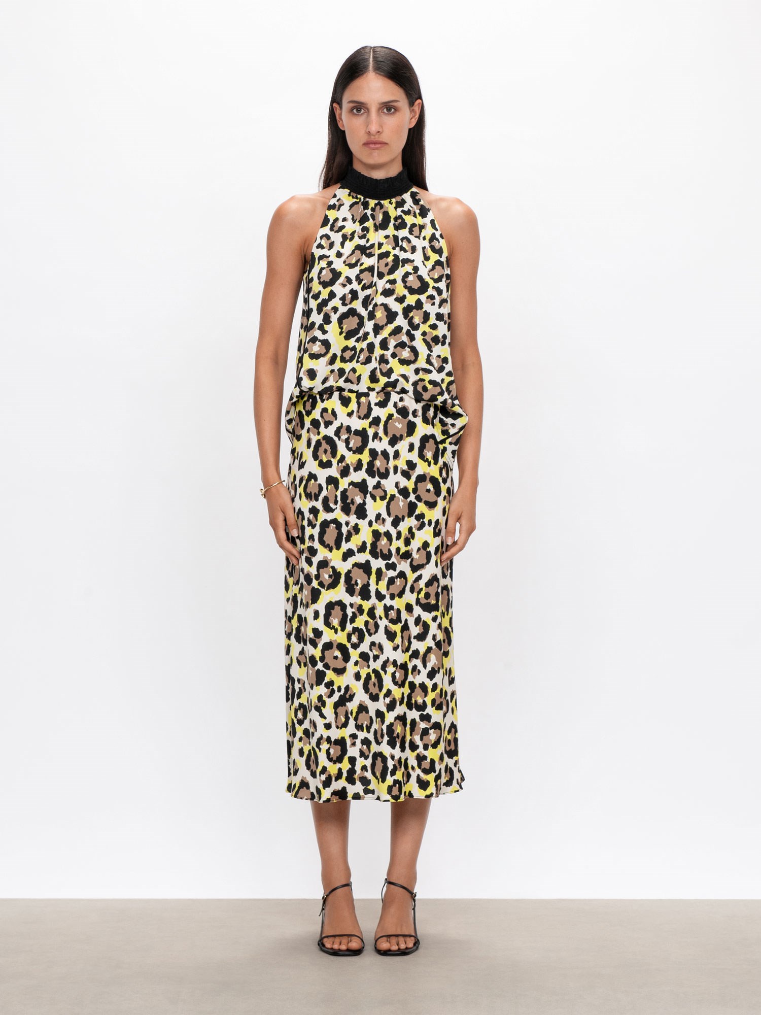 Citrus Leopard Sleeveless Top | Buy Tops Online - Veronika Maine