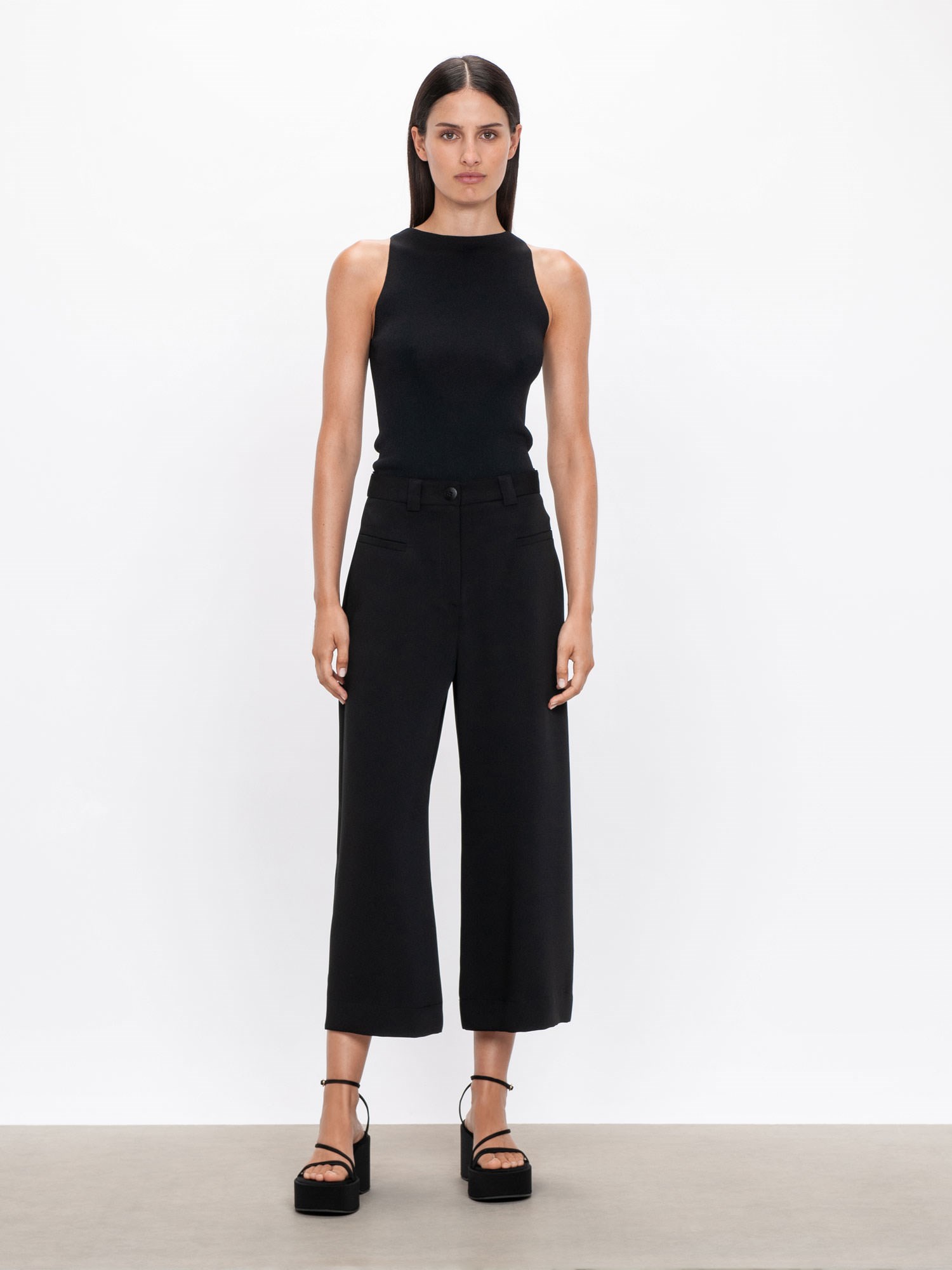 Smooth Twill Culottes | Buy Pants Online - Veronika Maine