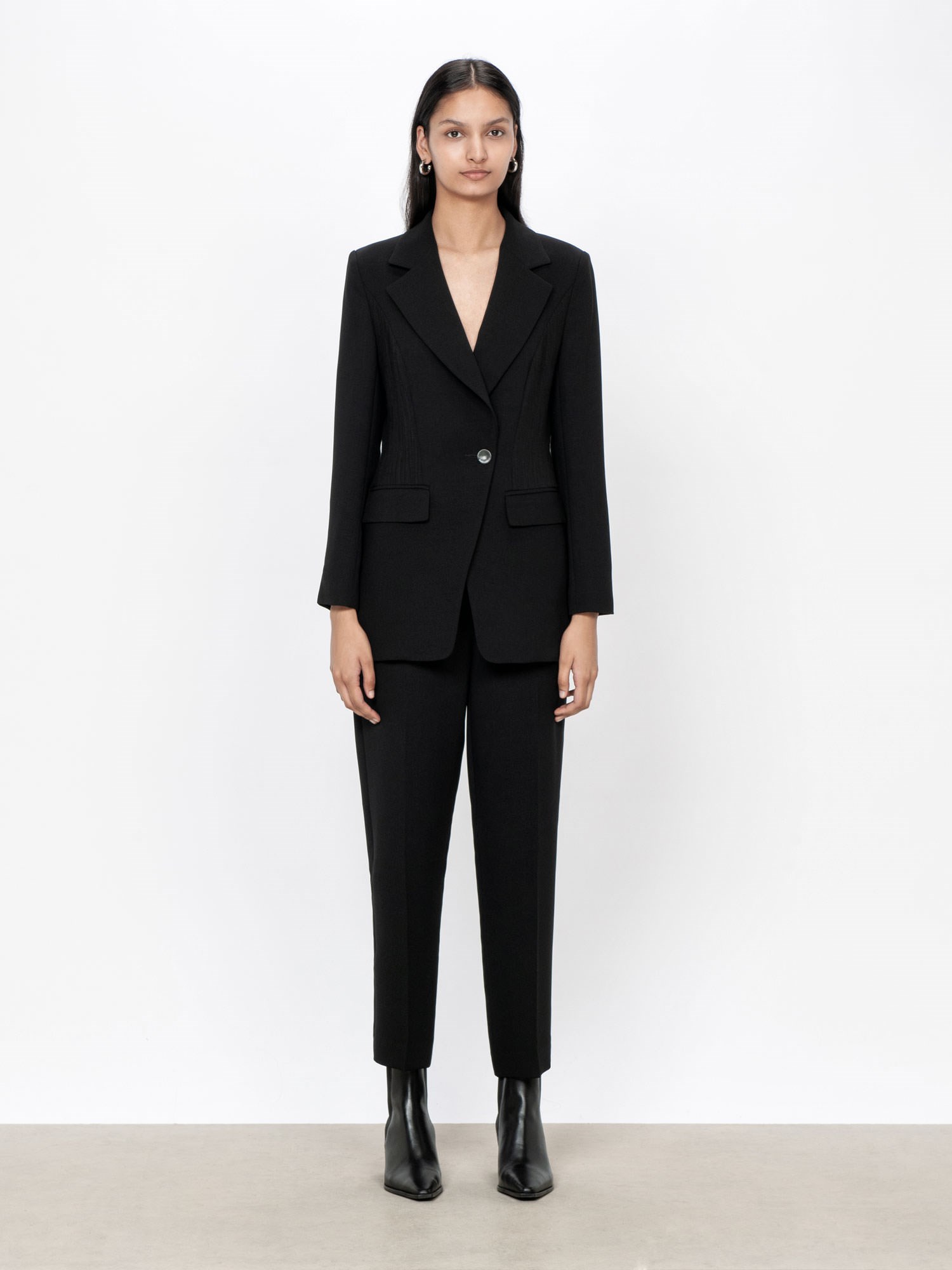 Renzo Weave Spliced Blazer | Buy Jackets and Coats Online - Veronika Maine