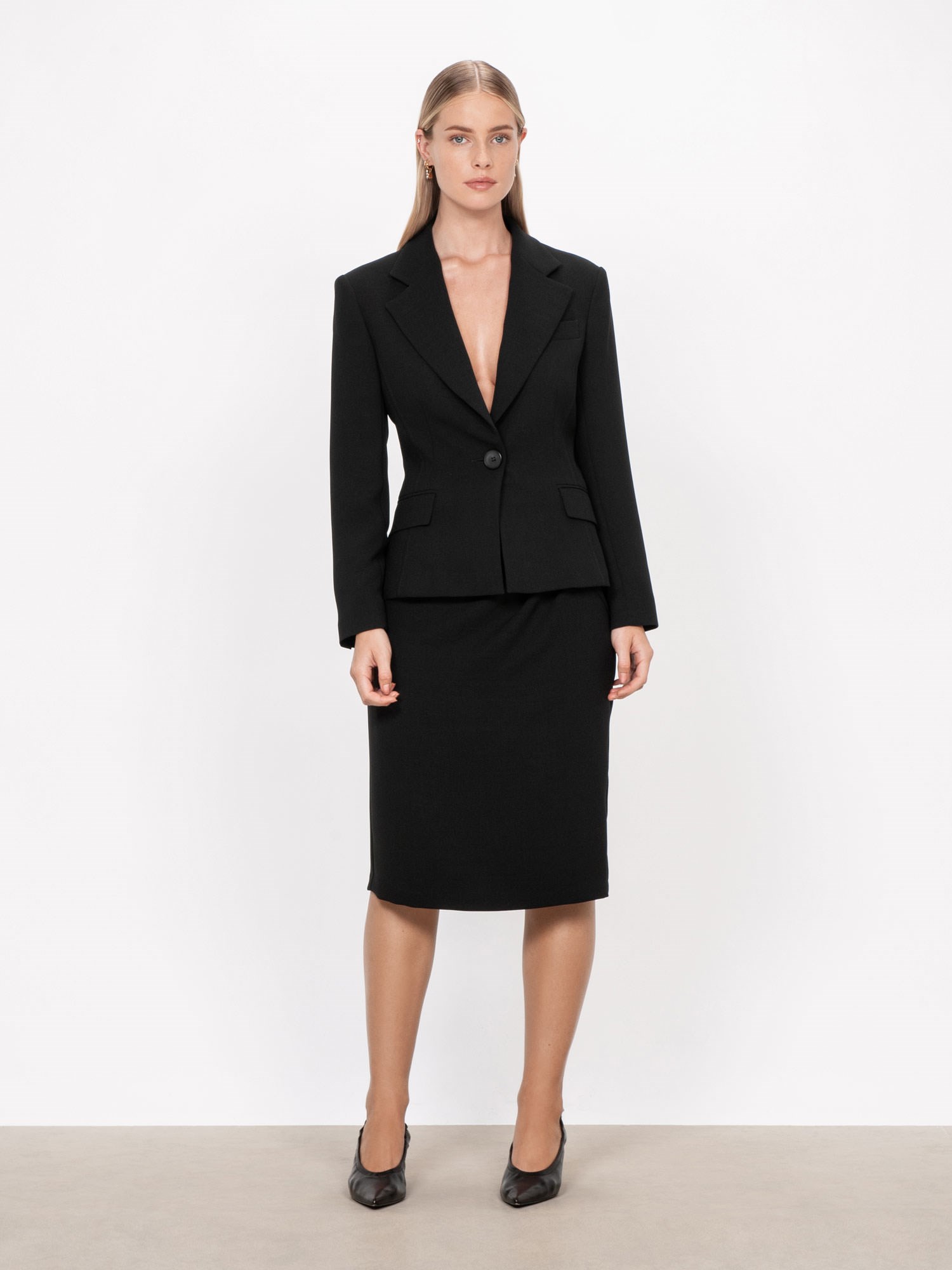 Double Weave Short Blazer | Buy Jackets and Coats Online - Veronika Maine