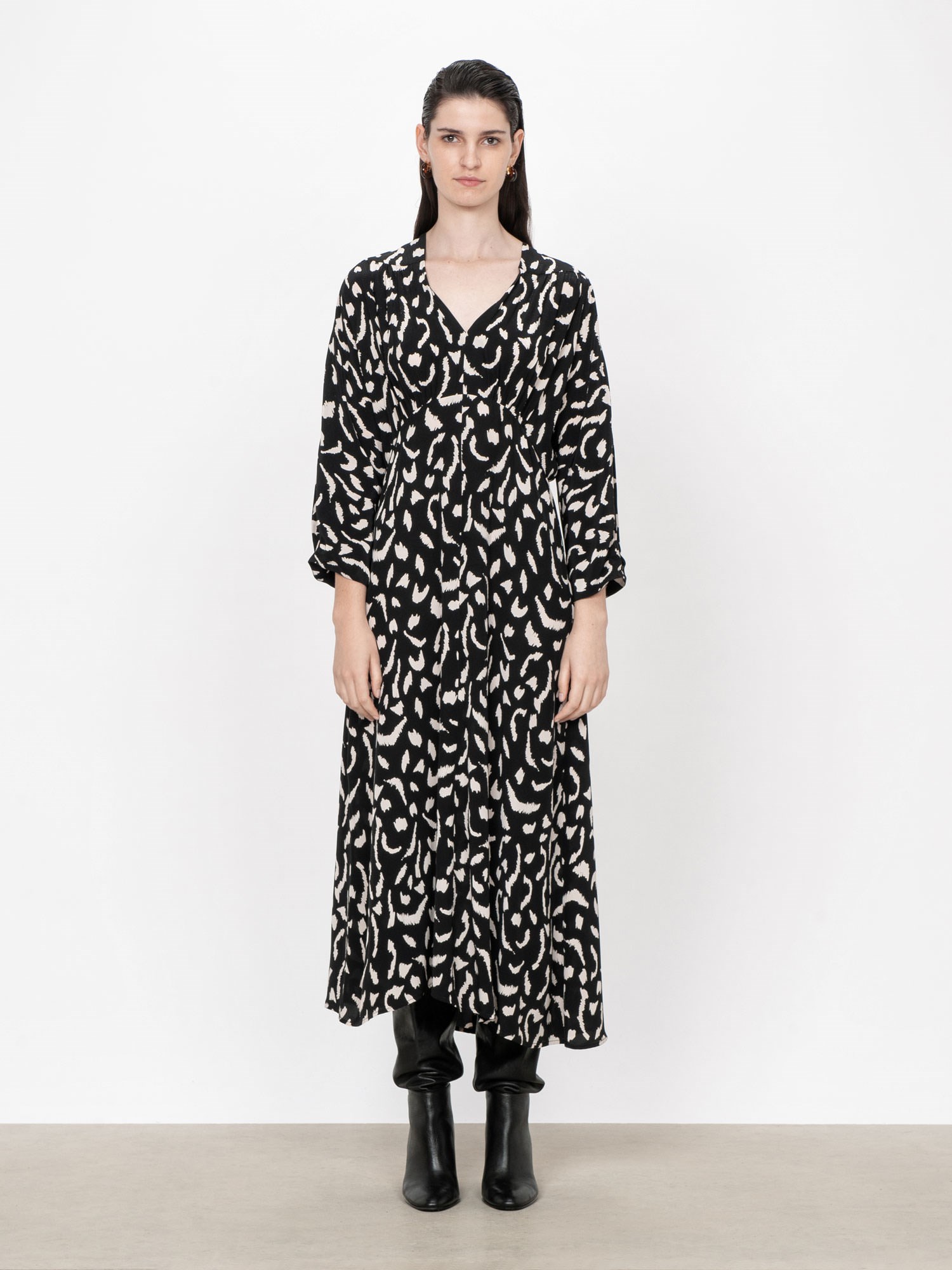 Monotone Imprint Midi Dress | Buy Dresses Online - Veronika Maine