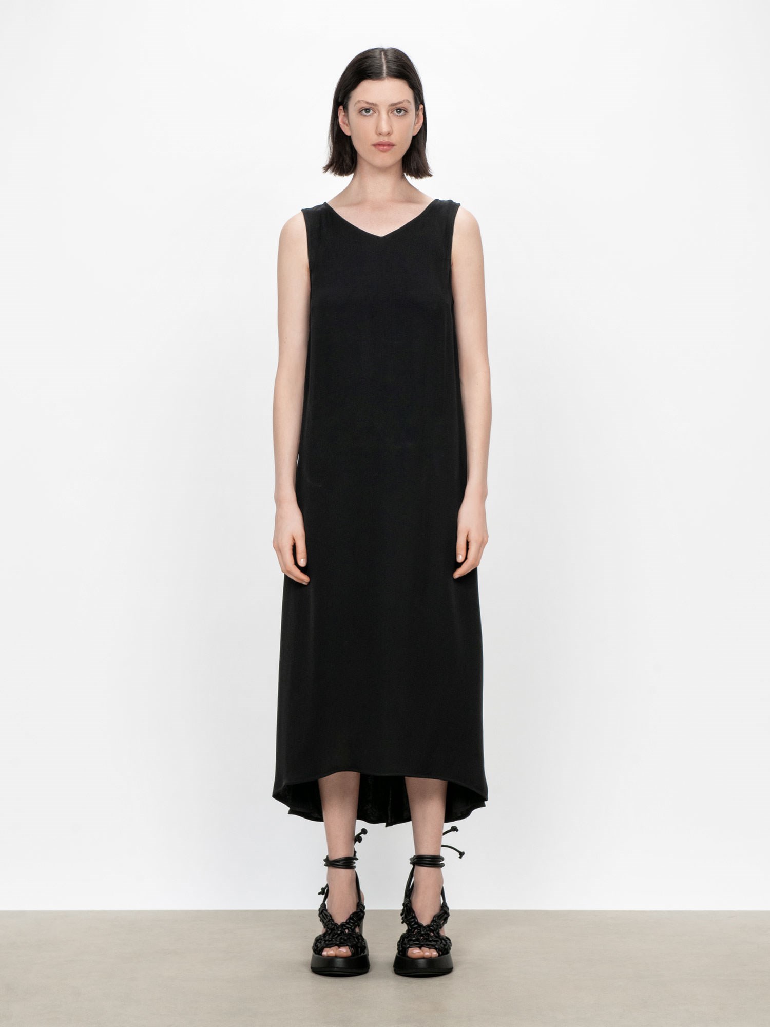 Viscose Tencel Midi Dress | Buy Dresses Online - Veronika Maine
