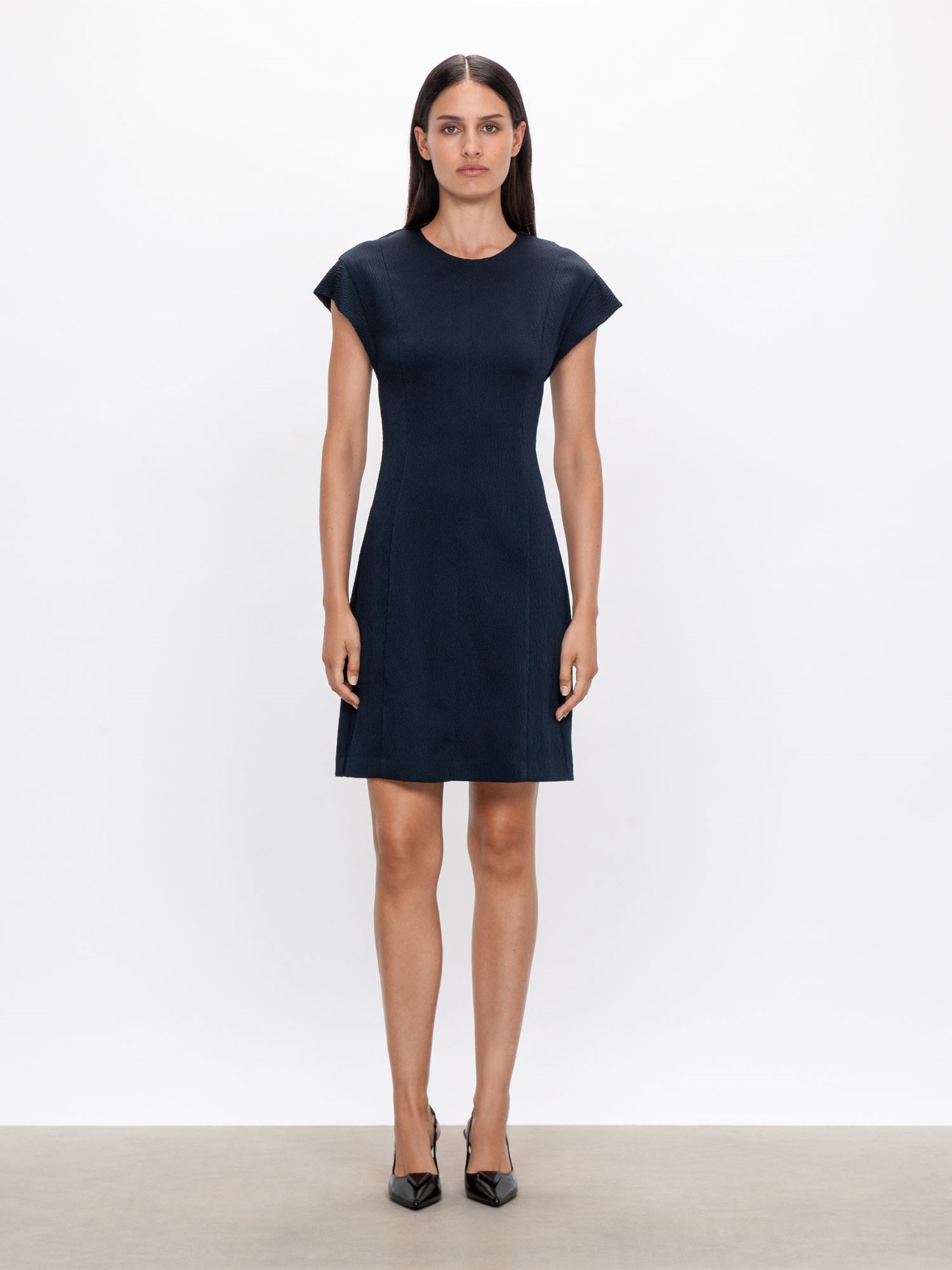 Cloque Short Shift Dress | Buy Dresses Online - Veronika Maine