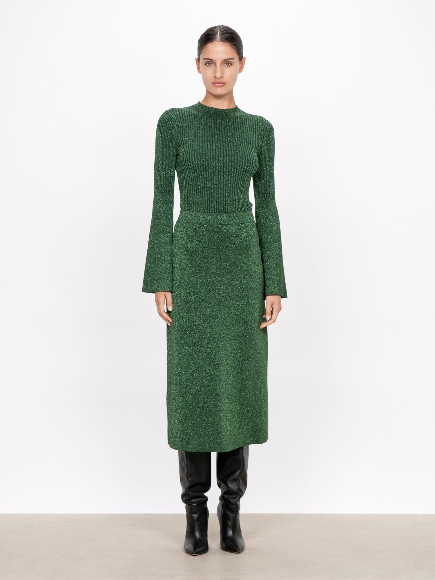 Lurex Knit Skirt | Buy Skirts Online - Veronika Maine